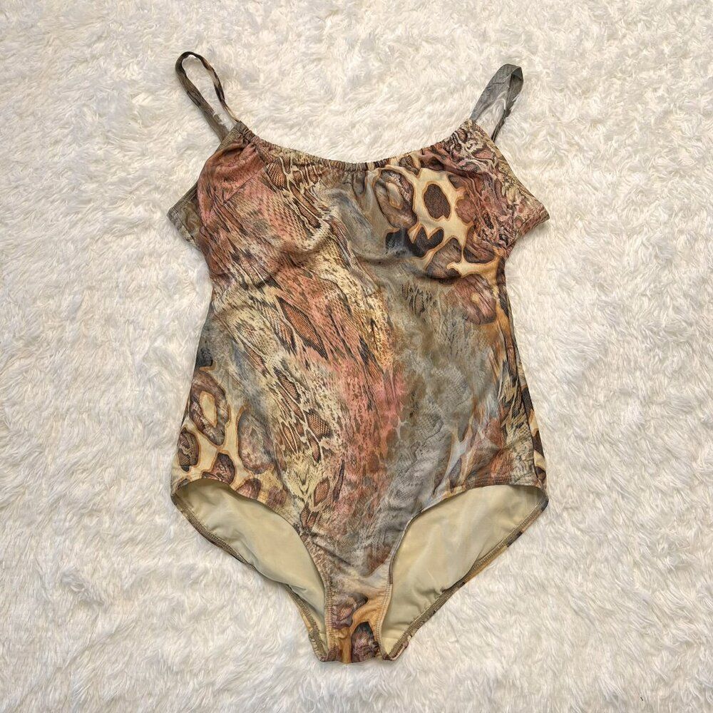 It Figures Sea Queen Snake Print One Piece Swimsuit